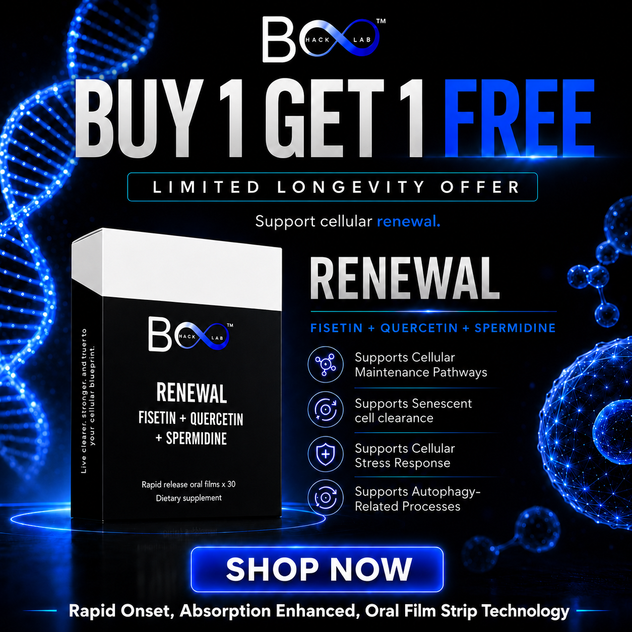 Fisetin + Quercetin + Spermidine (Renewal)