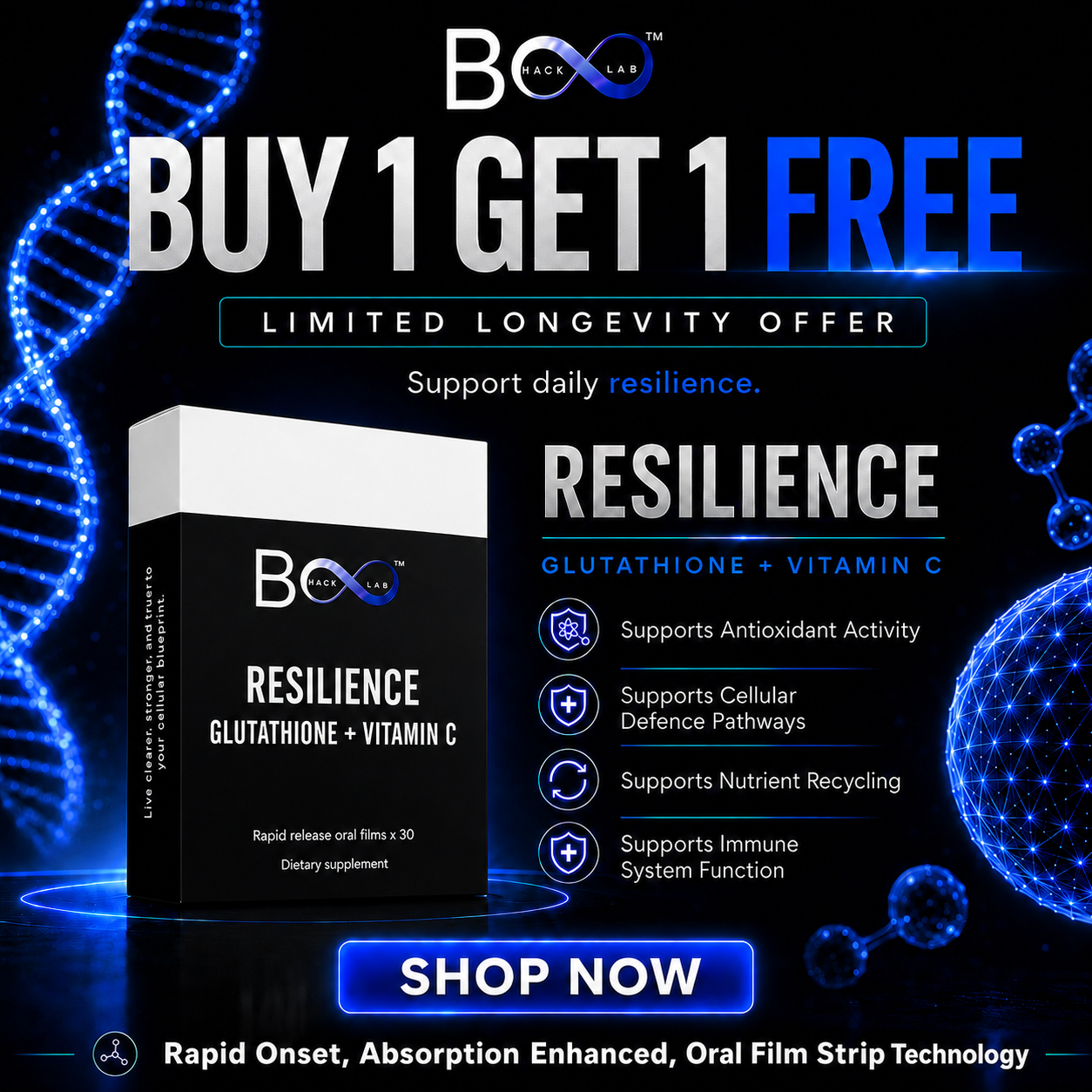 Glutathione + Vitamin C (Resilience)